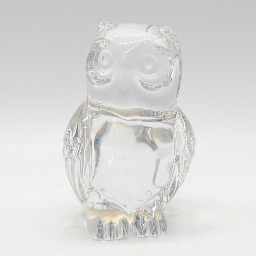Princess House Germany 24% Lead Crystal Small Owl Sculpture